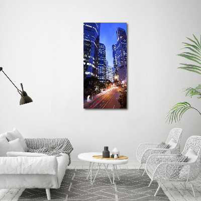 Verticale foto op canvas Wolkenkrabbers