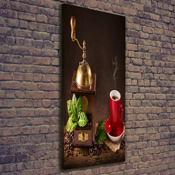 Verticaal schilderij op canvas Koffiemolen