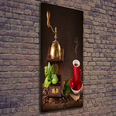 Verticaal schilderij op canvas Koffiemolen