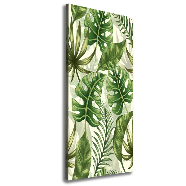 Verticale canvasfoto Tropische bladeren