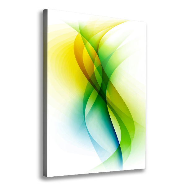 Verticaal schilderij op canvas Abstracte golven