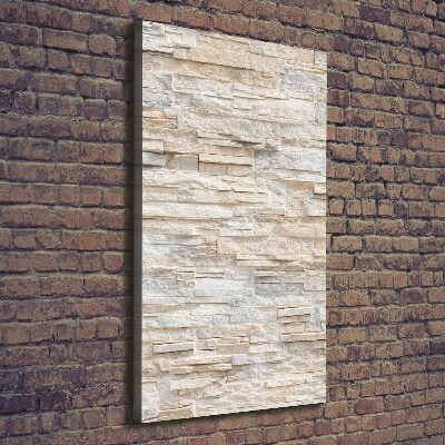 Verticale foto op canvas Bakstenen muur