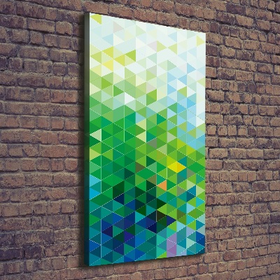 Verticale foto op canvas Abstracte driehoeken