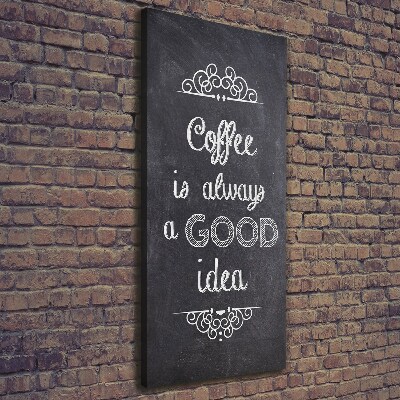 Verticale foto op canvas Koffiecollage