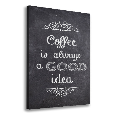 Verticale foto op canvas Koffiecollage