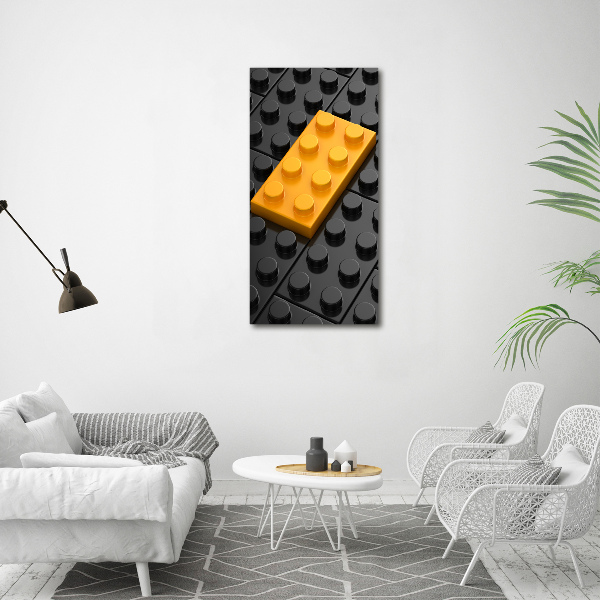 Verticale foto op canvas Lego