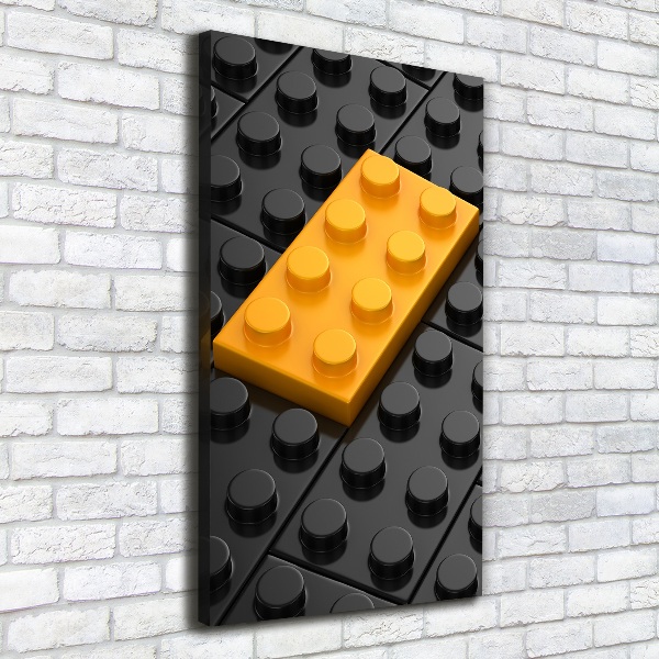 Verticale foto op canvas Lego
