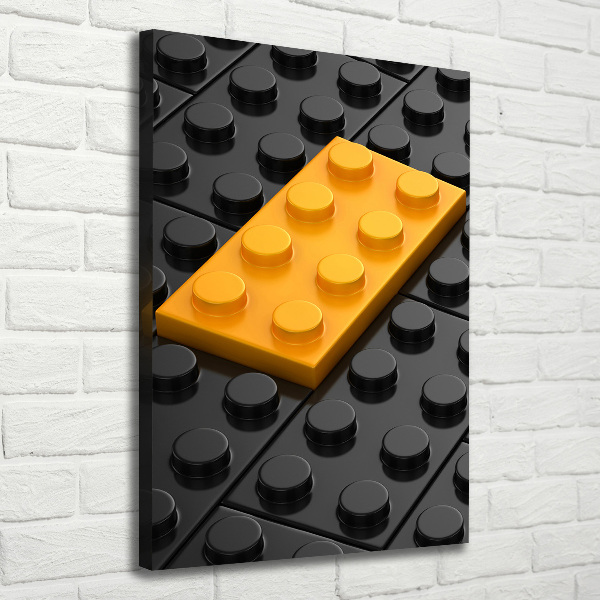 Verticale foto op canvas Lego