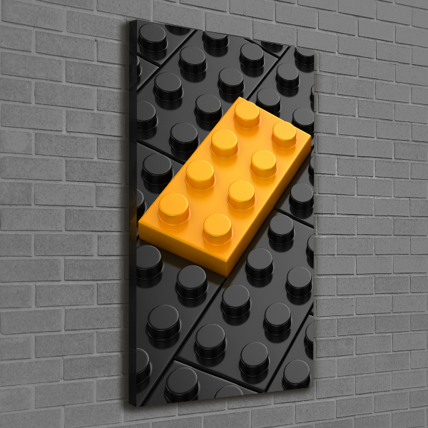 Verticale foto op canvas Lego