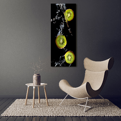 Verticaal schilderij op canvas Kiwi