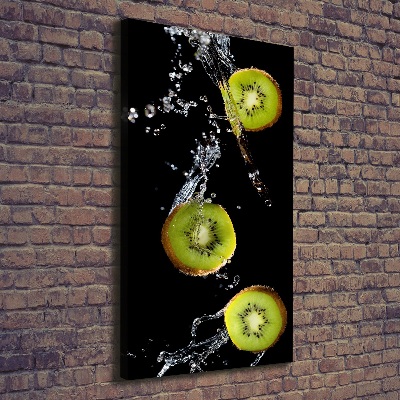 Verticaal schilderij op canvas Kiwi