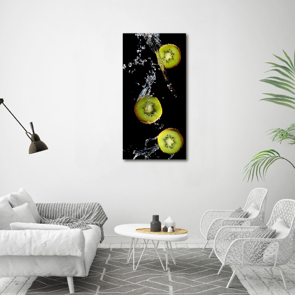 Verticaal schilderij op canvas Kiwi