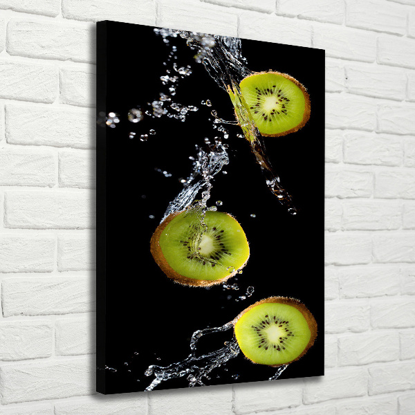 Verticaal schilderij op canvas Kiwi