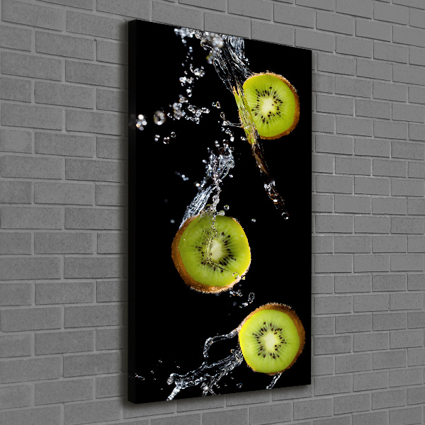 Verticaal schilderij op canvas Kiwi