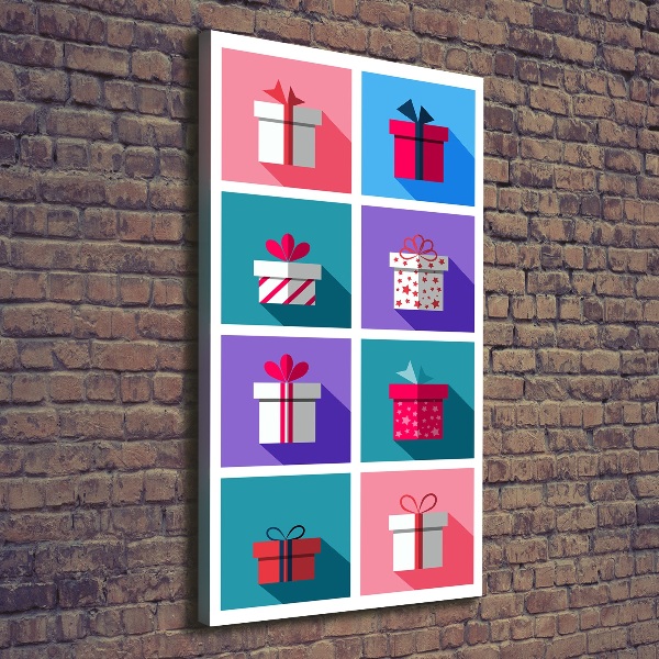 Verticale canvasfoto Cadeaus