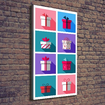 Verticale canvasfoto Cadeaus