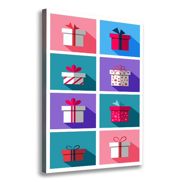 Verticale canvasfoto Cadeaus