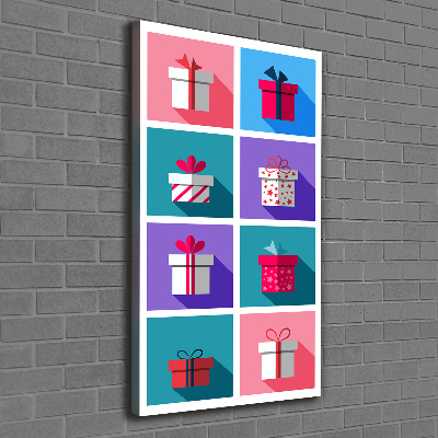Verticale canvasfoto Cadeaus