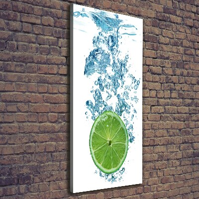 Verticale foto op canvas Kalk onder water