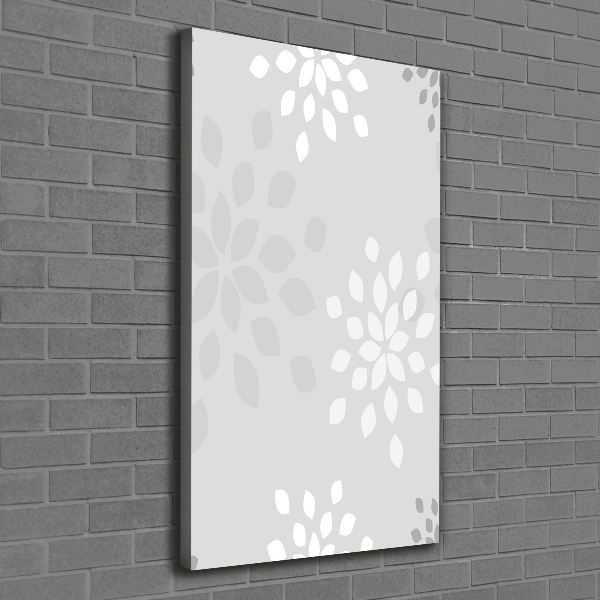 Verticale canvasfoto Bloemenpatroon