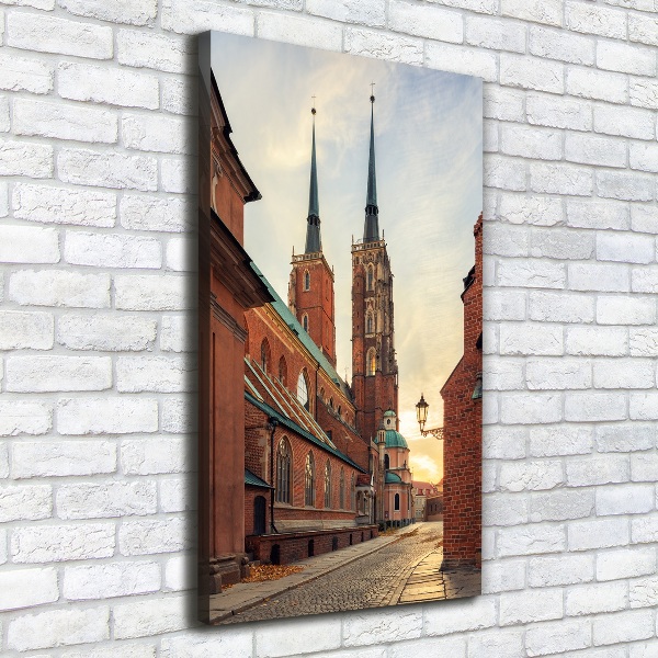 Verticaal schilderij op canvas Wrocław, Polen
