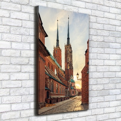 Verticaal schilderij op canvas Wrocław, Polen