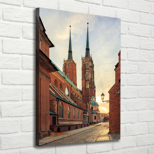 Verticaal schilderij op canvas Wrocław, Polen