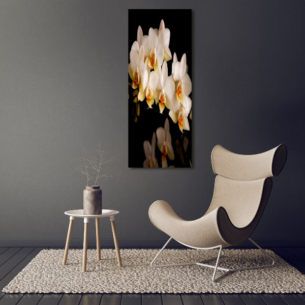 Verticale foto op canvas Orchidee