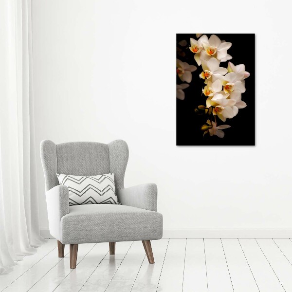 Verticale foto op canvas Orchidee