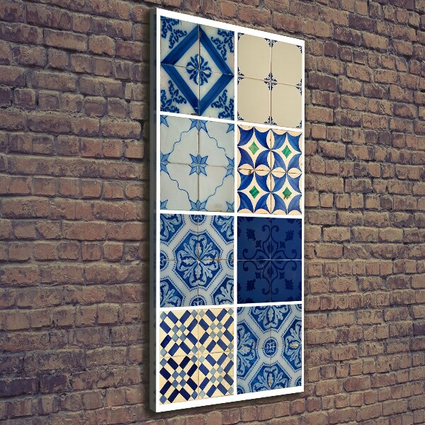 Verticale canvasfoto Portugese tegels