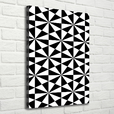 Verticaal schilderij op canvas Geometrische achtergrond
