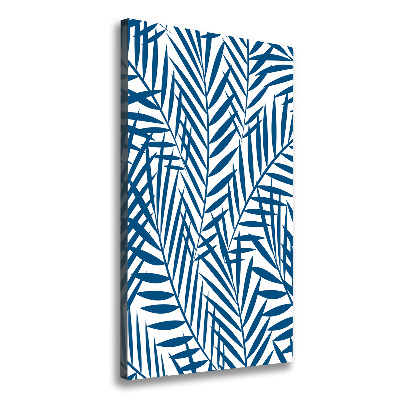 Verticaal canvasschilderij Tropische bladeren