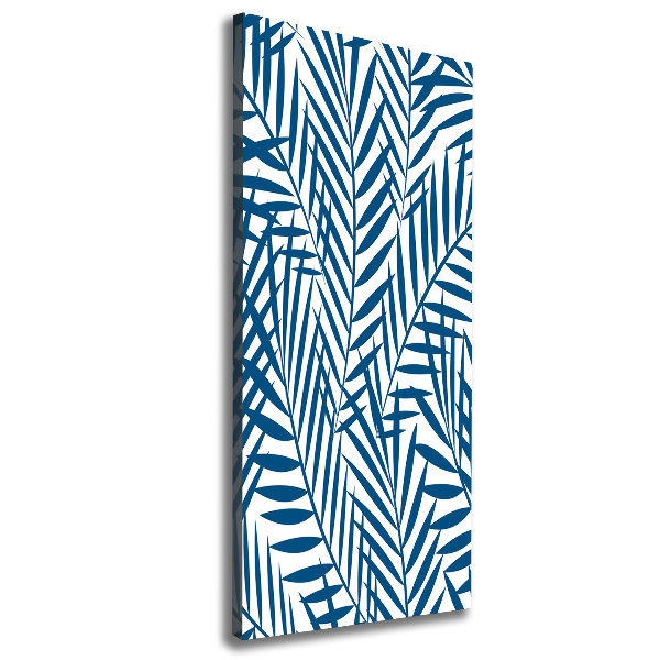 Verticaal canvasschilderij Tropische bladeren