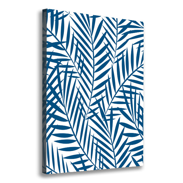 Verticaal canvasschilderij Tropische bladeren