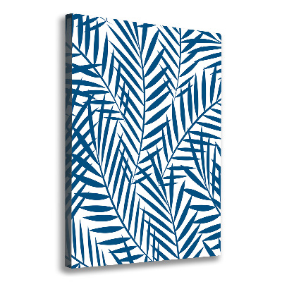 Verticaal canvasschilderij Tropische bladeren