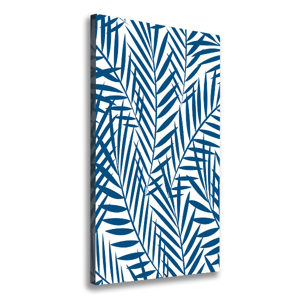 Verticaal canvasschilderij Tropische bladeren