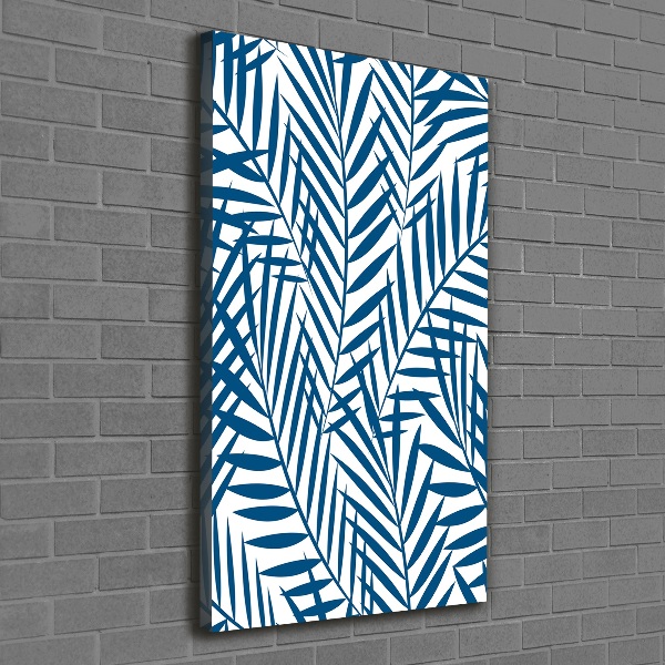 Verticaal canvasschilderij Tropische bladeren