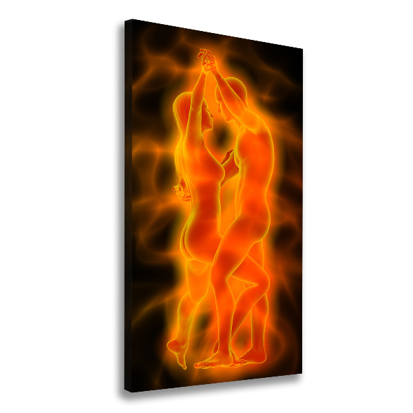 Verticaal canvasschilderij Dansend paar