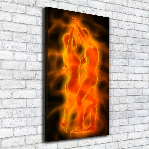 Verticaal canvasschilderij Dansend paar