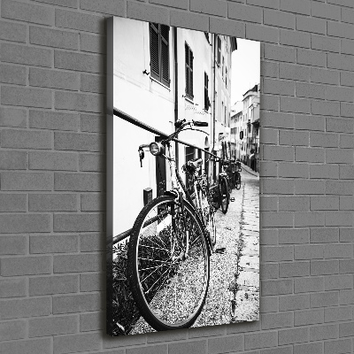 Verticale canvasfoto Stadsfietsen