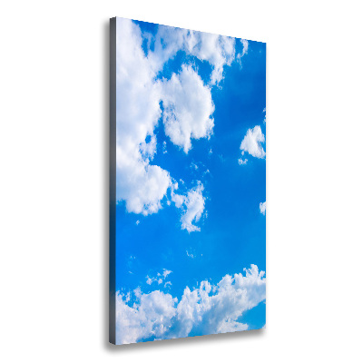 Verticale foto op canvas Wolken aan de hemel