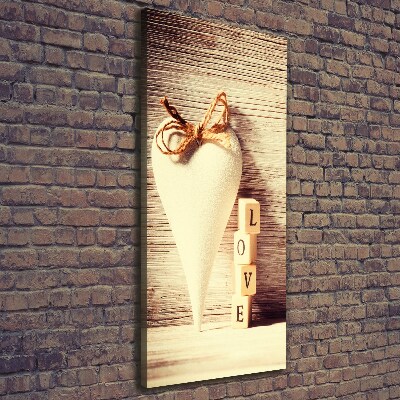 Verticale canvasfoto Liefde