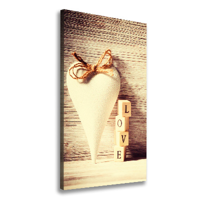 Verticale canvasfoto Liefde