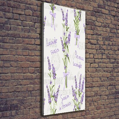Verticaal canvasschilderij Lavendel
