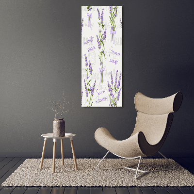 Verticaal canvasschilderij Lavendel