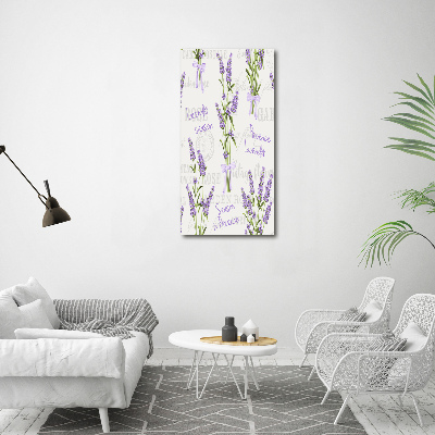 Verticaal canvasschilderij Lavendel