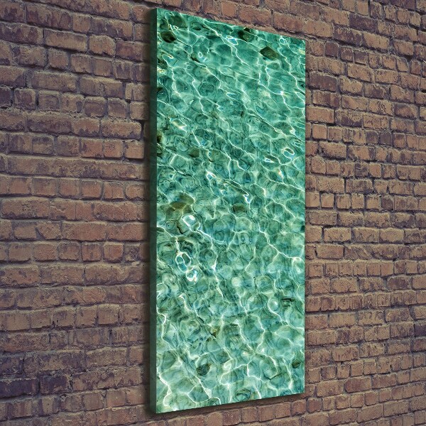 Verticaal canvasschilderij Helder water