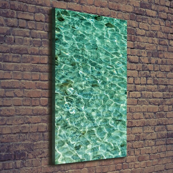 Verticaal canvasschilderij Helder water