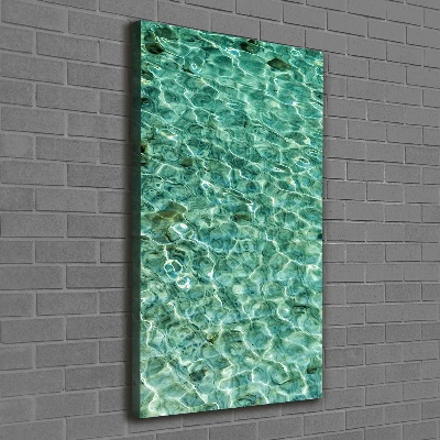 Verticaal canvasschilderij Helder water