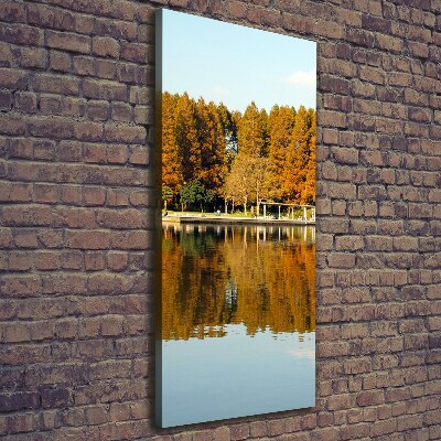 Verticale canvasfoto Park in de herfst